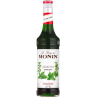 op. 0.7 l Syrop o smaku świeżej mięty pieprzowej - Green Mint Le Sirop de Monin - szklana butelka
