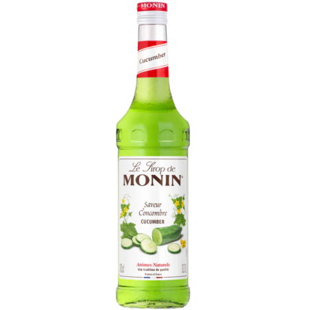 op. 0.7 l Syrop o smaku zielonego ogórka - Cucumber Le Sirop de Monin - szklana butelka