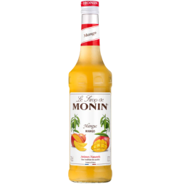 op. 0.7 l Syrop o smaku dojrzałych owoców mango - Mango Le Sirop de Monin - szklana butelka