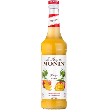 op. 0.7 l Syrop o smaku dojrzałych owoców mango - Mango Le Sirop de Monin - szklana butelka