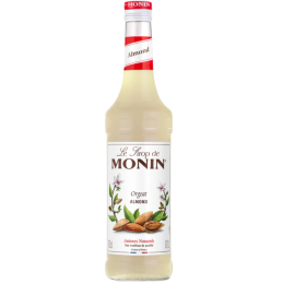 op. 0.7 l Syrop o smaku migdałowym - Almond Le Sirop de Monin - szklana butelka