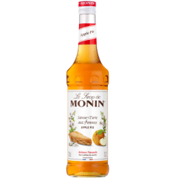 op. 0.7 l Syrop o smaku szarlotki - kruchego ciasta z prażonymi jabłkami - Apple Pie Le Sirop de Monin - szklana butelka