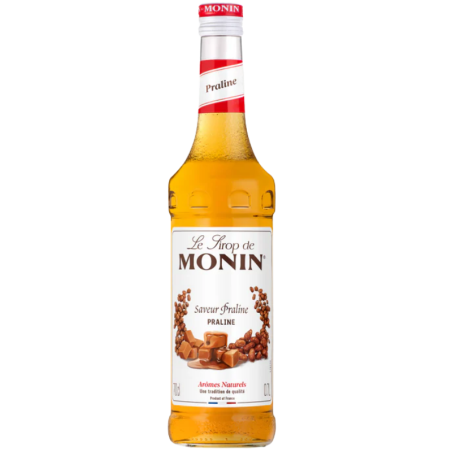 op. 0.7 l Syrop o smaku karmelizowanych migdałów - Praline Le Sirop de Monin - szklana butelka