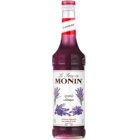 op. 0.7 l Aromatyczny syrop o smaku lawendy - Lavender Le Sirop de Monin - szklana butelka