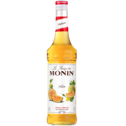op. 0.7 l Syrop o smaku dojrzałego melona - Melon Le Sirop de Monin - szklana butelka