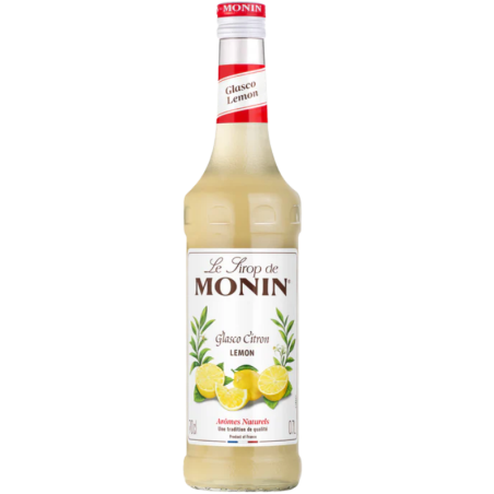 op. 0.7 l Syrop o smaku soku z cytryny - Lemon Le Sirop de Monin - szklana butelka