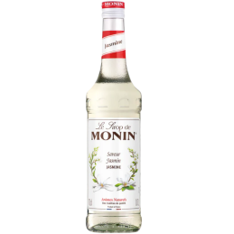op. 0.7 l Aromatyczny syrop o smaku kwiatów jaśminu - Jasmine Le Sirop de Monin - szklana butelka