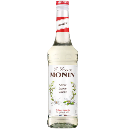 op. 0.7 l Aromatyczny syrop o smaku kwiatów jaśminu - Jasmine Le Sirop de Monin - szklana butelka