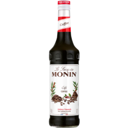 op. 0.7 l Syrop o smaku świeżo parzonej czarnej kawy - Coffee Le Sirop de Monin - szklana butelka