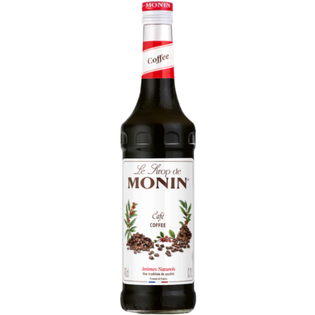 op. 0.7 l Syrop o smaku świeżo parzonej czarnej kawy - Coffee Le Sirop de Monin - szklana butelka