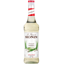 op. 0.7 l Syrop o smaku trawy cytrynowej - Lemongrass Le Sirop de Monin - szklana butelka