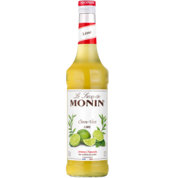 op. 0.7 l Syrop o smaku limonkowym - Lime Le Sirop de Monin - szklana butelka