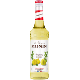 op. 0.7 l Syrop o smaku bergamotki - Bergamot Le Sirop de Monin - szklana butelka