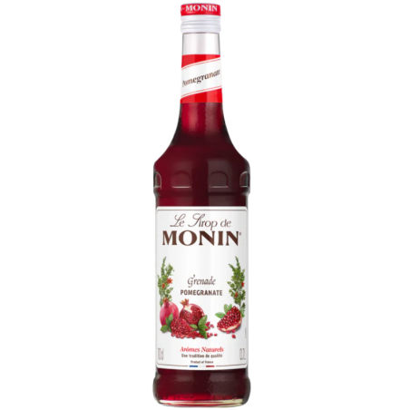 op. 0.7 l Syrop o smaku dojrzałych owoców granatu - Pomegranate Le Sirop de Monin - szklana butelka