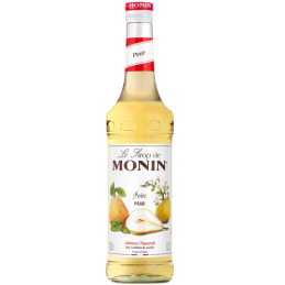 op. 0.7 l Syrop o smaku dojrzałych gruszek - Williams Pear Le Sirop de Monin - szklana butelka