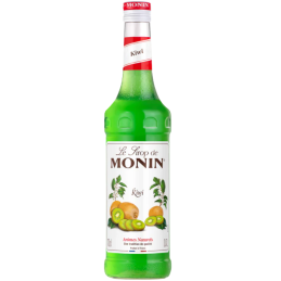 op. 0.7 l Syrop o smaku dojrzałych owoców kiwi - Kiwi Le Sirop de Monin - szklana butelka