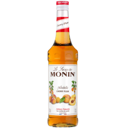 op. 0.7 l Syrop o smaku owoców mirabelki - Cherry Plum Le Sirop de Monin - szklana butelka