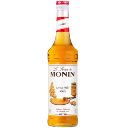 op. 0.7 l Syrop o smaku miodu wielokwiatowego - Honey Le Sirop de Monin - szklana butelka