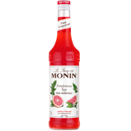 op. 0.7 l Syrop o smaku różowego grejpfruta - Pink Grapefruit Le Sirop de Monin - szklana butelka
