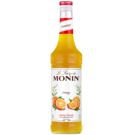 op. 0.7 l Syrop o smaku słodkich pomarańczy - Orange Le Sirop de Monin - szklana butelka