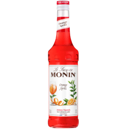 op. 0.7 l Syrop o smaku skórki pomarańczowej - Orange Spritz Le Sirop de Monin - szklana butelka