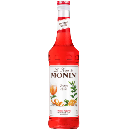 op. 0.7 l Syrop o smaku skórki pomarańczowej - Orange Spritz Le Sirop de Monin - szklana butelka