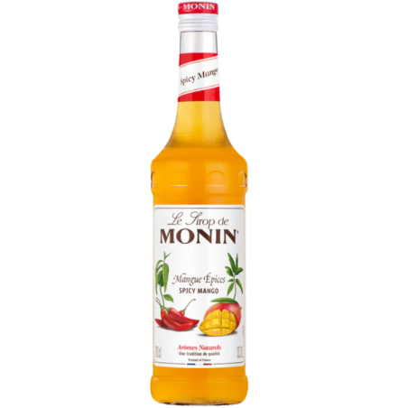 op. 0.7 l Syrop o smaku mango z pikantnym akcentem - Spicy Mango Le Sirop de Monin - szklana butelka
