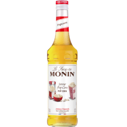 op. 0.7 l Syrop o smaku popcornu maślanego - Popcorn Le Sirop de Monin - szklana butelka