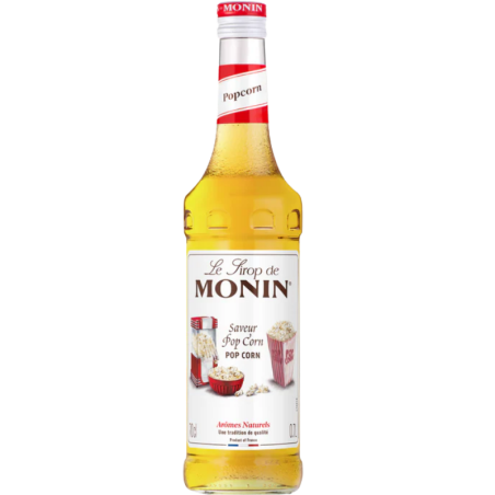 op. 0.7 l Syrop o smaku popcornu maślanego - Popcorn Le Sirop de Monin - szklana butelka