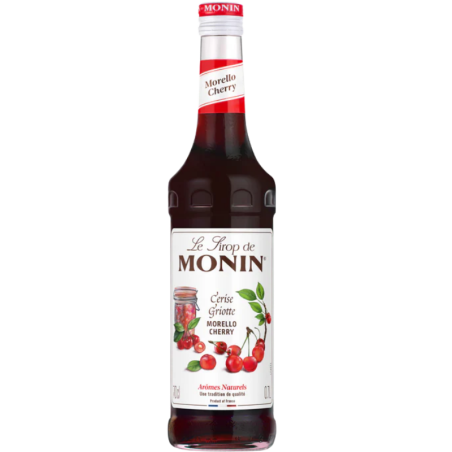 op. 0.7 l Syrop o smaku dojrzałych czereśni - Morello Cherry Le Sirop de Monin - szklana butelka