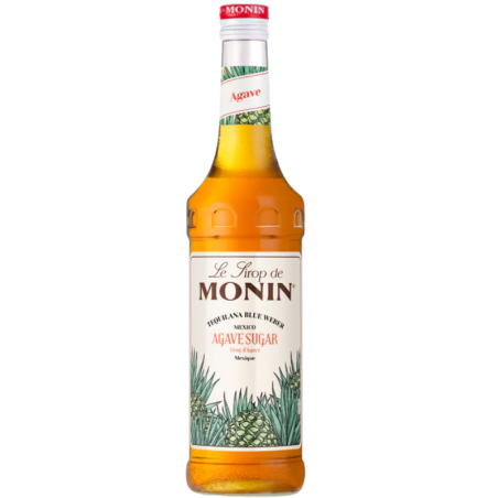 op. 0.7 l Syrop z agawy meksykańskiej - Agave Sugar Le Sirop de Monin - szklana butelka