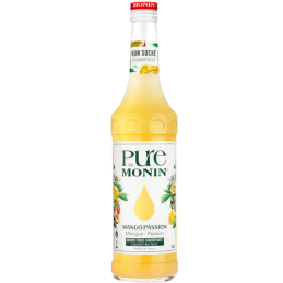 op. 0.7 l Mango i marakuja - koncentrat do napojów bez dodatku cukru - Mango Passion Pure by Monin - szklana butelka
