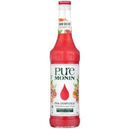 op. 0.7 l Różowy Grejpfrut - koncentrat do napojów bez dodatku cukru - Pink Grapefruit Pure by Monin - szklana butelka