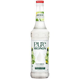 op. 0.7 l Zielony ogórek - koncentrat do napojów bez dodatku cukru - Cucumber Pure by Monin - szklana butelka