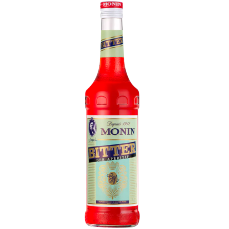 op. 0.7 l Bitter Le Concentre de Monin - aromatyczny koncentrat do napojów z wyczuwalną goryczą - szklana butelka