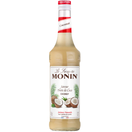 op. 0.7 l Syrop o smaku kokosa - Coconut Le Sirop de Monin - szklana butelka