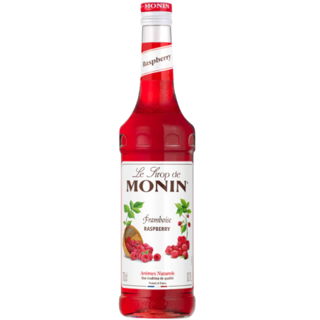 op. 0.7 l Syrop o smaku malinowym - Raspberry Le Sirop de Monin - szklana butelka