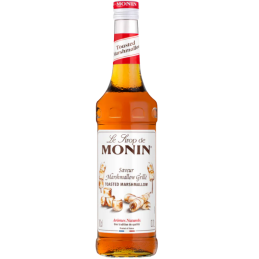 op. 0.7 l Syrop o smaku prażonych pianek z ogniska - Toasted Marshmallow Le Sirop de Monin - szklana butelka
