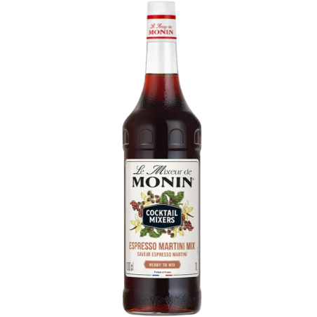 op. 1l Espresso Martini Le Mixeur de Monin - gotowa baza koktajlowa - szklana butelka