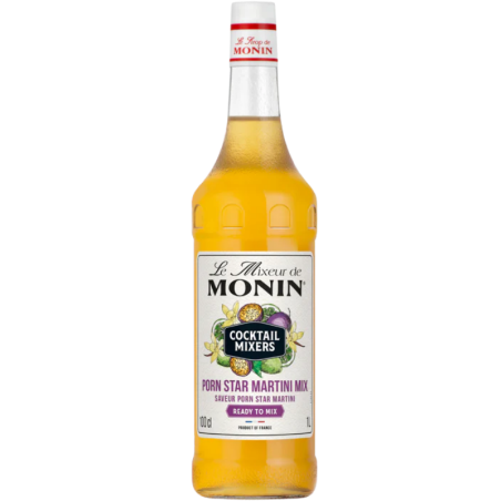 op. 1l Porn Star Martini Mix Le Mixeur de Monin - gotowa baza koktajlowa - szklana butelka