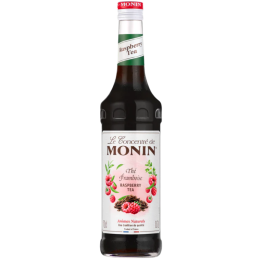 op. 0.7 l Syrop bazowy o smaku herbaty malinowej - Raspberry Tea Le Concentré de Monin - szklana butelka