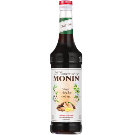 op. 0.7 l Syrop bazowy o smaku herbaty z przyprawami korzennymi - Chai Tea Le Concentré de Monin - szklana butelka