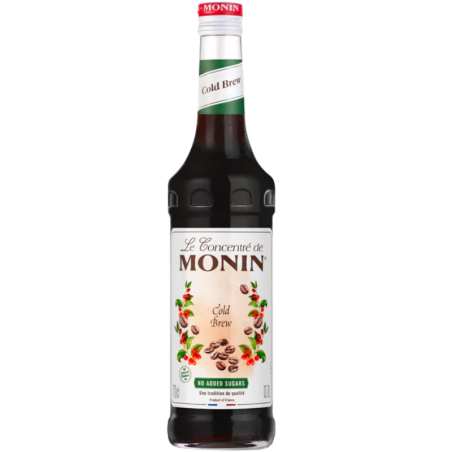 op. 0.7 l Koncentrat do napojów na bazie macerowanej kawy - Cold Brew Le Concentré de Monin - szklana butelka