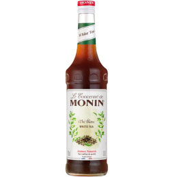 op. 0.7 l Syrop bazowy o smaku białej herbaty - White Tea Le Concentré de Monin - szklana butelka