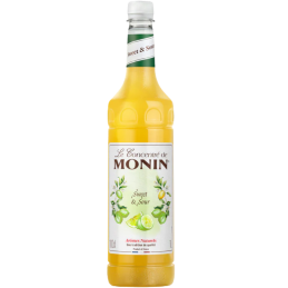 op. 1l Syrop bazowy do lemoniady cytrynowo-limonkowej - Sweet & Sour Le Concentré de Monin - plastikowa butelka