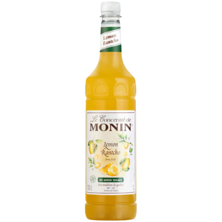 op. 1l Koncentrat do lemoniady cytrynowej bez dodatku cukru - Lemon Rantcho Le Concentré de Monin - plastikowa butelka