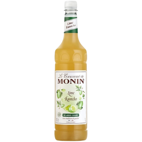op. 1l Koncentrat do lemoniady limonkowej bez dodatku cukru - Lime Rantcho Le Concentré de Monin - plastikowa butelka