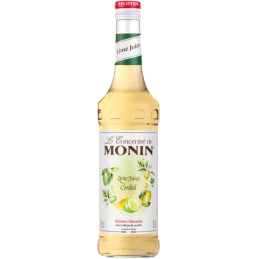 op. 0.7 l Syrop bazowy o smaku cytrynowo-limonkowym - Lime Juice Cordial Le Concentré de Monin - szklana butelka