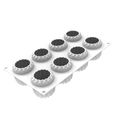 Harmony 150 Silikomart - forma silikonowa do monoporcji - śr. 60 x wys. 67 mm / poj. 150 ml x 8 porcji