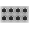 Harmony 150 Silikomart - forma silikonowa do monoporcji - śr. 60 x wys. 67 mm / poj. 150 ml x 8 porcji
